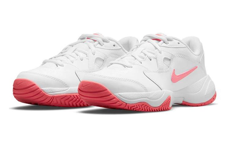 Nike Корт Джуниор. Теннисные кроссовки Lite 2 с низким верхом Розовый/Белый GS CD0440-166