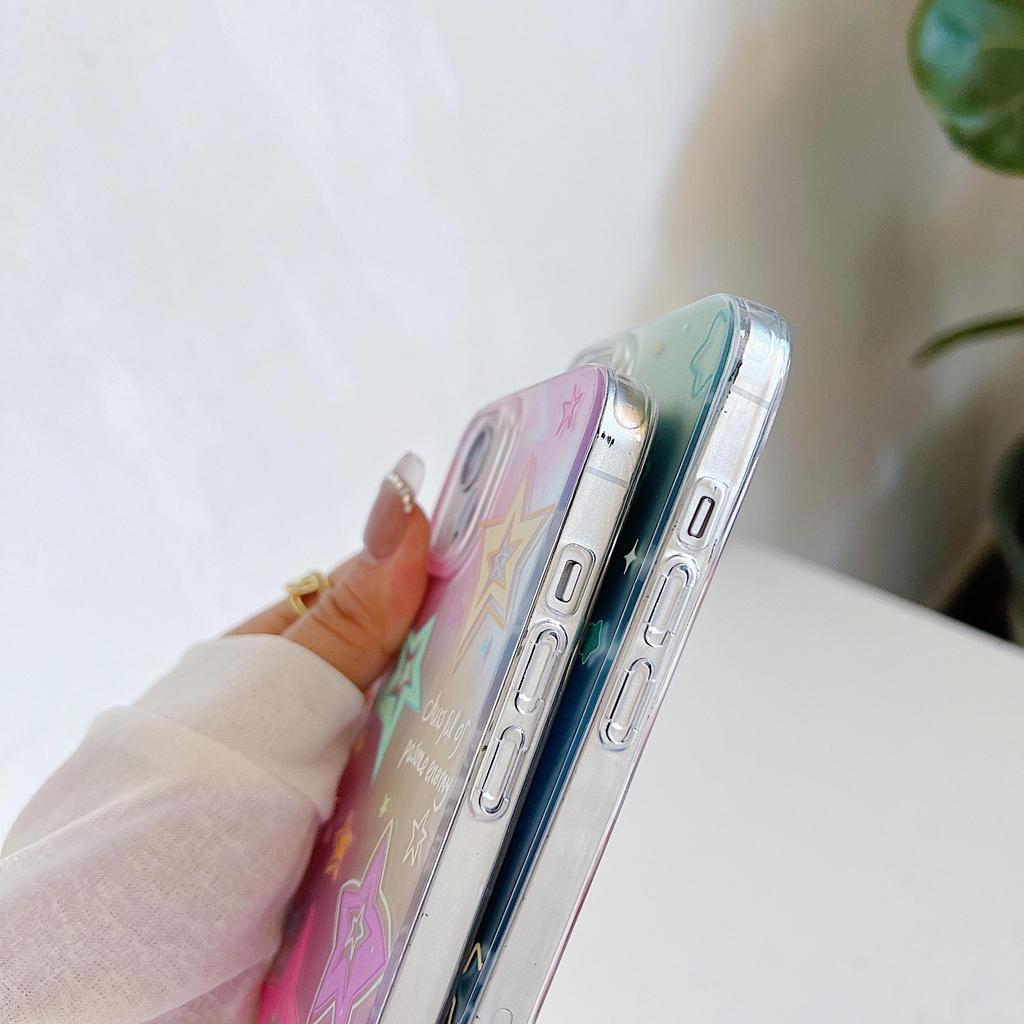 Силиконовый чехол Laser Moon Stars для Xiaomi Redmi Note 12 11 10 Samsung A54 A24 A14 Oppo A78 A58 A38 Infinix Note 30 Funda Painted Cover Soft TPU Bumper
