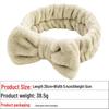 European & American Bow Flannel Hair Band - Wide Edge, Women's Face Wash Headband