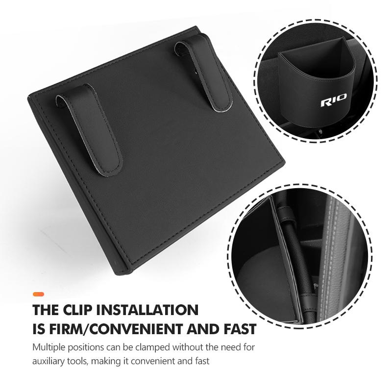 For KIA Car Multifunct Water Cup Holder Storage Box Bucket Accessiores Rio K5 K2 Ceed Niro Soul Sorento Cerato Sedona Forte