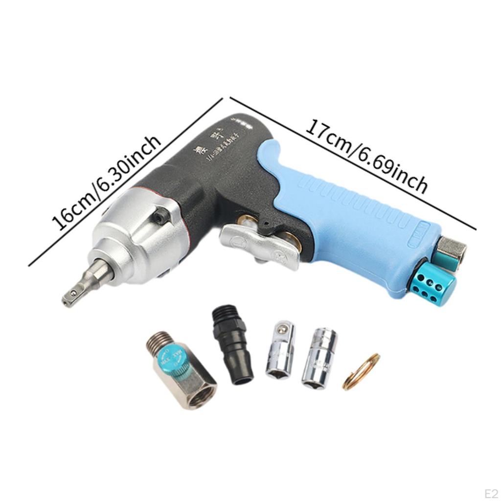 Мини-гайковерт пневматический ударный инструмент 1/4" привод реверсивный двойной молоток профессиональный гаечный ключ