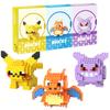 Pokemon Building Blocks Pokémon Gengar Action Cartoon Character Pikachu Charizard Model Building Block For Boys Birthday Gifts