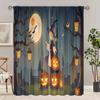 2 шт. - Хэллоуин - Шторы с принтом - Материал полиэстер - Подходит для спальни, гостиной, кабинета, частной шторы