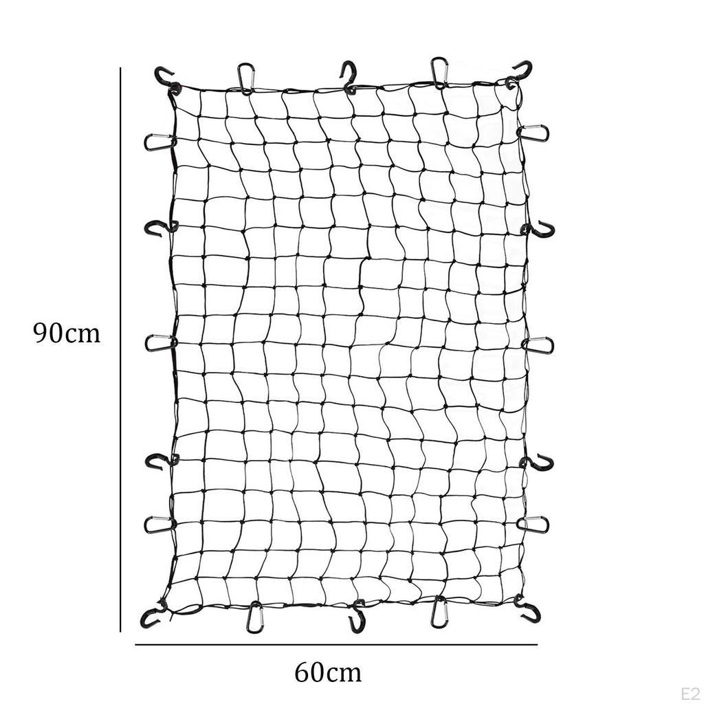 Автомобильная грузовая сетка, простая установка, универсальный эластичный багажник для тяжелых условий эксплуатации