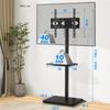Rfiver TV High Type TV Совместимость с телевизором Деревянный Грузоподъемность 40 Высота вращения Для дома и бизнеса Черная подставка, Подставка, 27-55 дюймов, Настенный монтаж