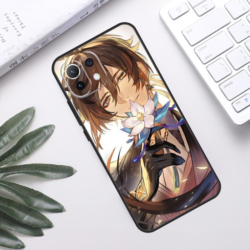 Чехол Genshin Impact для POCO F5 X3 X5 Pro F3 F4 GT M5s C40 Задняя крышка для Xiaomi 13 12 Lite 11T 12T Pro 12X