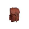 15 In Leather Backpack Shoulder Bag Rucksack Office School Laptop Handbags