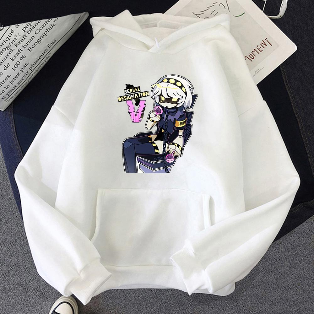 Убийственные дроны Uzi Doorman Hoodie Женщины Harajuku Смешные толстовки унисекс аниме мультфильм уличная одежда эстетический пуловер свитшот топы