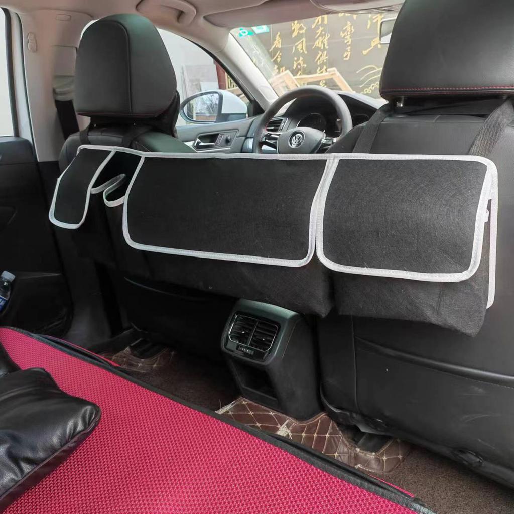 Органайзер для багажника автомобиля, регулируемая сетка для хранения на заднем сиденье, вместительная многофункциональная универсальная сумка-органайзер для автомобильного сиденья