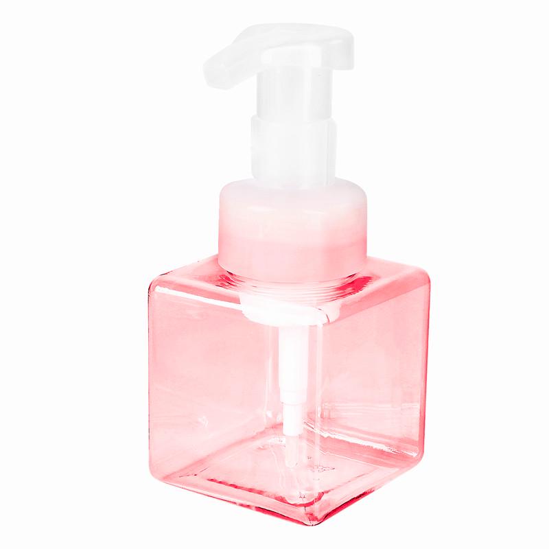 Dispenser Soap Foam Foaming Pump Empty Square Bottle Plastic Travel
