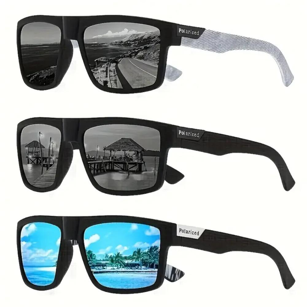 3PCS New Polarized Glasses Men Women Fishing Glasses Sun Goggles Camping Hiking Driving Eyewear Sport Sunglasses