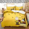 Cartoon Print Digital Duvet Cover Pillowcase Set Bedroom Gift Bedding