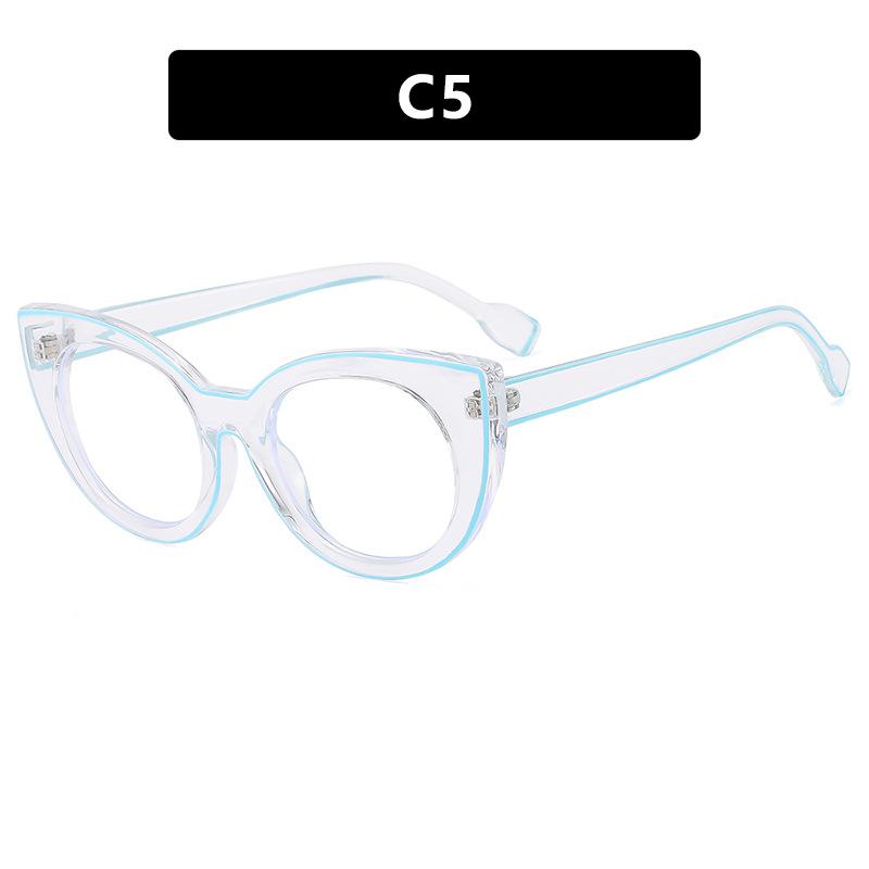 Женские плоские очки, очки с защитой от синего света, модная оправа для очков