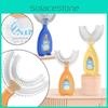Детская U-образная силиконовая зубная щетка для ухода за полостью рта детей с мягким дизайном щетины