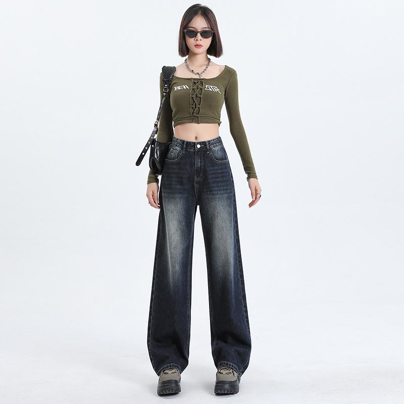 Женские джинсы с высокой талией и широкими штанинами: Новые весенние модели для фигур типа «груша», свободные и стройные, модели длиной до пола.