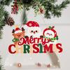 Reindeer Christmas Door Hanging Santa Claus Xmas Wall-mounted Pendants Wall Decor