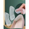 1 Pair 4D Silicone Heel Grips, Transparent Invisible Anti-Friction Heel Protector for Women, Suitable for High Heels, Loafers, Half Size Shoes