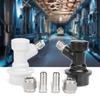 4PCS Threaded Ball Lock Keg Fittings Plastic Connector with Adapter Clamp
