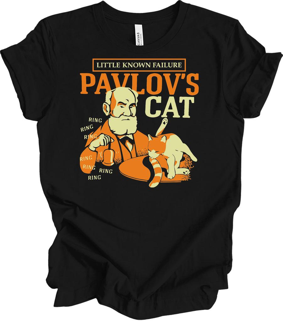 Pavlov's Cat Funny Psychology T-Shirt Little Known Failure Science Nerd Gift Tee