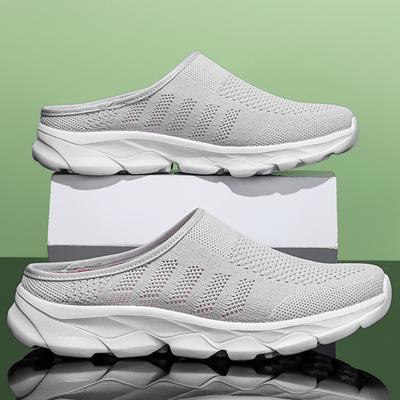 Женские дышащие полутапочки, ультра легкие домашние и уличные женские тапочки, домашние тапочки большого размера