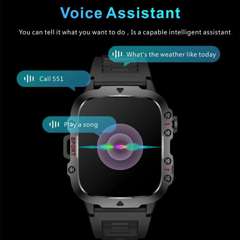 QX11 умные часы 1,96 дюйма большой экран HD Bluetooth вызов SOS голосовой помощник для мужчин и женщин умные часы спортивный фитнес-трекер