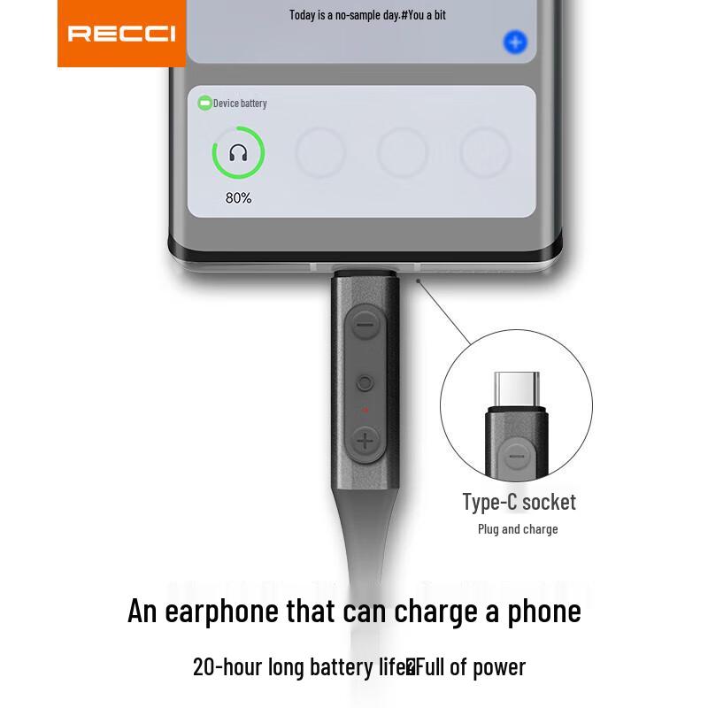Recci REP-W41 Wireless Neckband Earphones