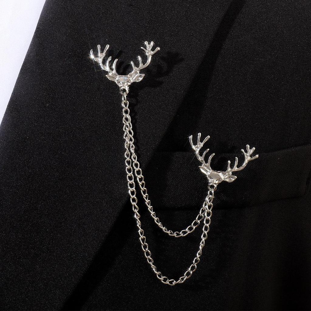 Baroque Rhinestone Pearl Corsage Necklace Brooch - Retro British Court Suit Accessory