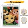 Disney Oil Painting Painting Art Simba Pumbaa Timon Hobby Cultivating Gifts Home Decoration