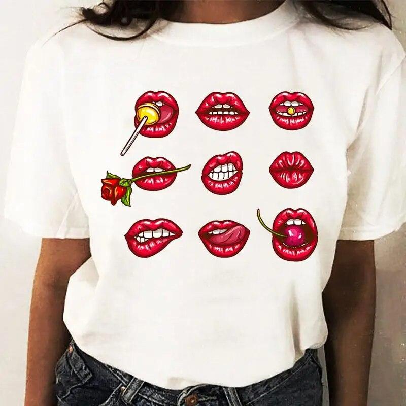 Girl Tops Sloths Koala Cartoon Pattern O-Neck Shirt Clothes For Women Ladies Anime Tshirt Oversized Tops Custom TShirt Tee-Shirt