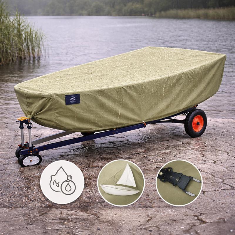 Olive green waterproof fabric