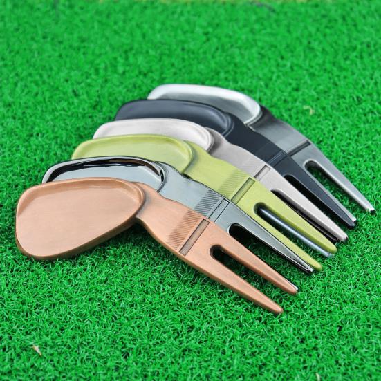 Golf Fork Ergonomic Design Multi-function Comfortable Grip Rustproof High-Hardness Training Aid Ultra-light Golfing