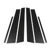 6Pcs for Chrysler 300 2011 2012-2017 2018 2019 2020 2021 Carbon Fiber Look Car Pillar Posts Door Window Stickers Trims Cover