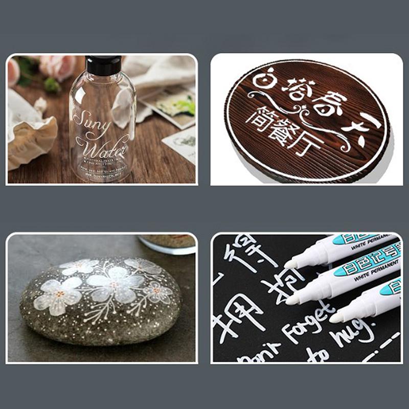 1/3 шт 2 мм маслянистый белый маркер ручка граффити ручка водостойкая перманентная ручка для рисования