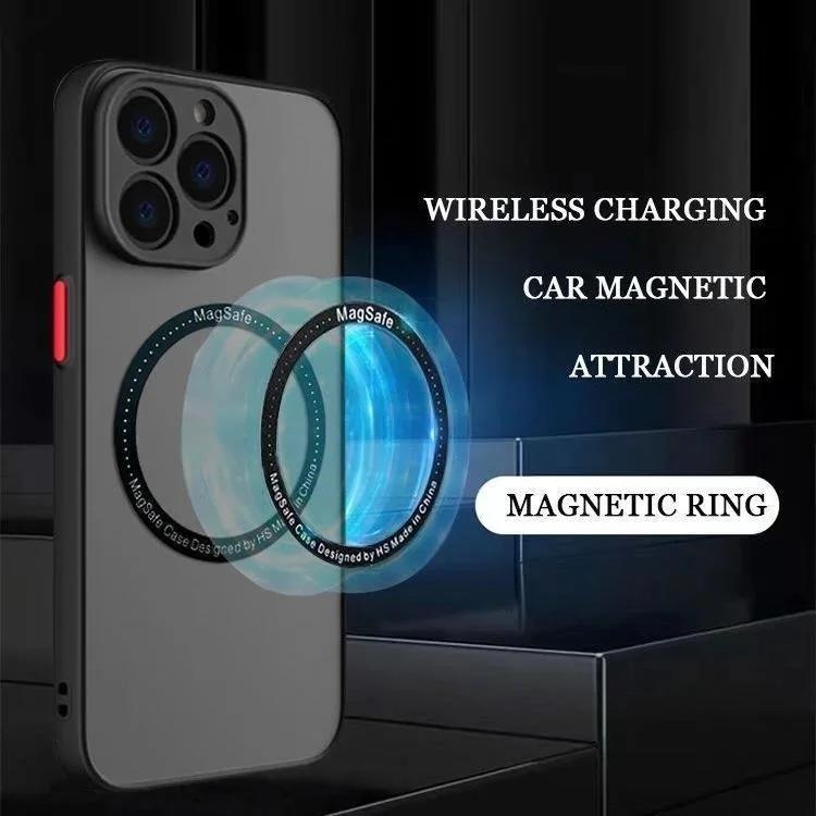 Матовый чехол для Samsung Galaxy S24 S23 S22 Ultra Plus S21 S20 FE для Magsafe, магнитный зарядный бампер, защитная крышка для камеры, принципиально