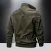Весенне-осенняя мужская военная куртка из хлопка, повседневная свободная куртка для инструментов среднего возраста и молодежи
