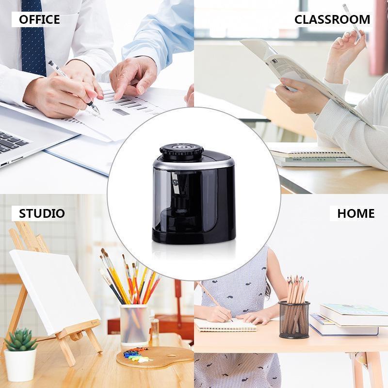 Electric Pencil Sharpener Kids Electric Battery Operated Pencil Sharpener Automated Cordless Sharpener For School Home Office