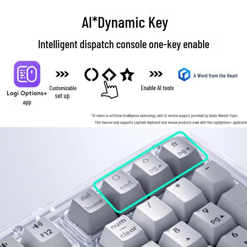 Logitech G K98M Amber AI Wireless Mechanical Keyboard