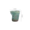 Antique Ceramic Espresso Coffee Cup Irregular Tea Cup Retro Pleated Cup  Kitchen Tools
