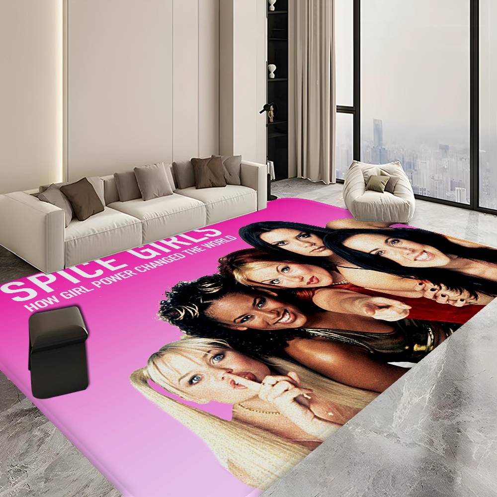S-Spice Girls Door Mat Kids Room Bedroom Decoration Balcony Anti-Slip Doormat Living Room Doormat Area Rug