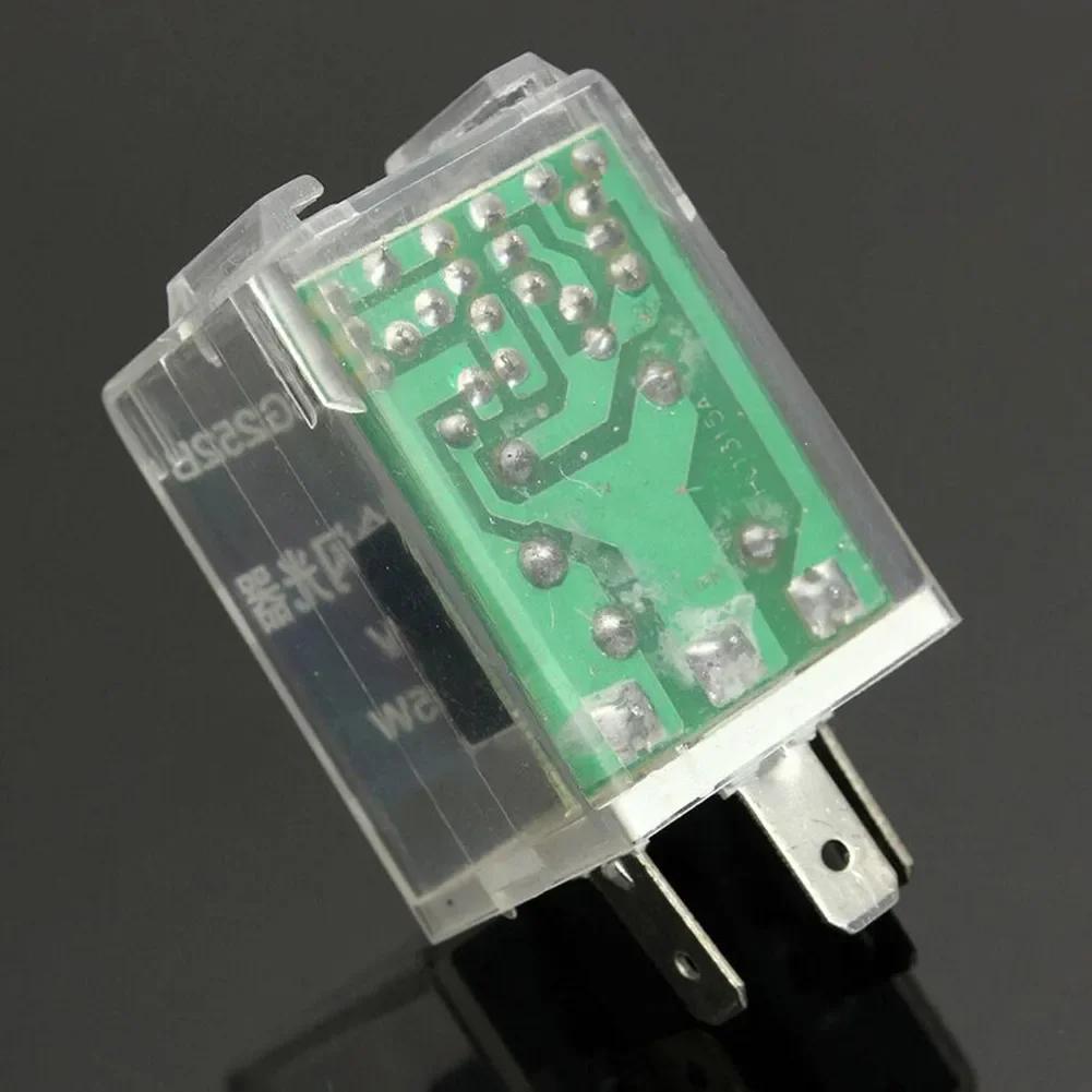 12V 180W 3Pin LED Light Flasher Relay Turn Signal Rate Control Blinker Relay Bulb Burnt Out Warning