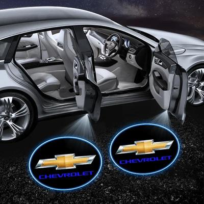 QLNRS1 2 шт. Проекционные лампы в двери автомобиля Светодиодный приветственный свет для автомобиля Автоаксессуары для Spark Silverado Trailblazer Captiva Lacetti