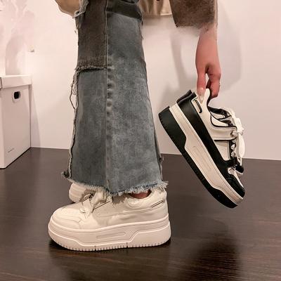 Невидимый скрытый каблук Белые туфли Женские ранние весенние новые универсальные спортивные туфли Женские повседневные туфли на платформе D'Lites