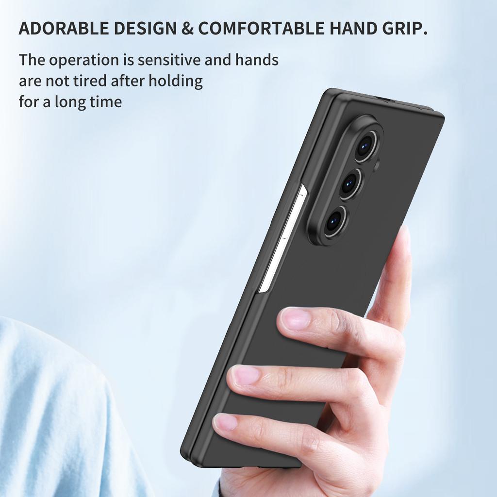 Matte Feeling Hard Plain Fashion Case for Samsung Galaxy Z Fold 7 5G Fold7 Fold6 Fold 6 5 4 3 2 Fold4 Fold5 Fold3 Fold2 Coque