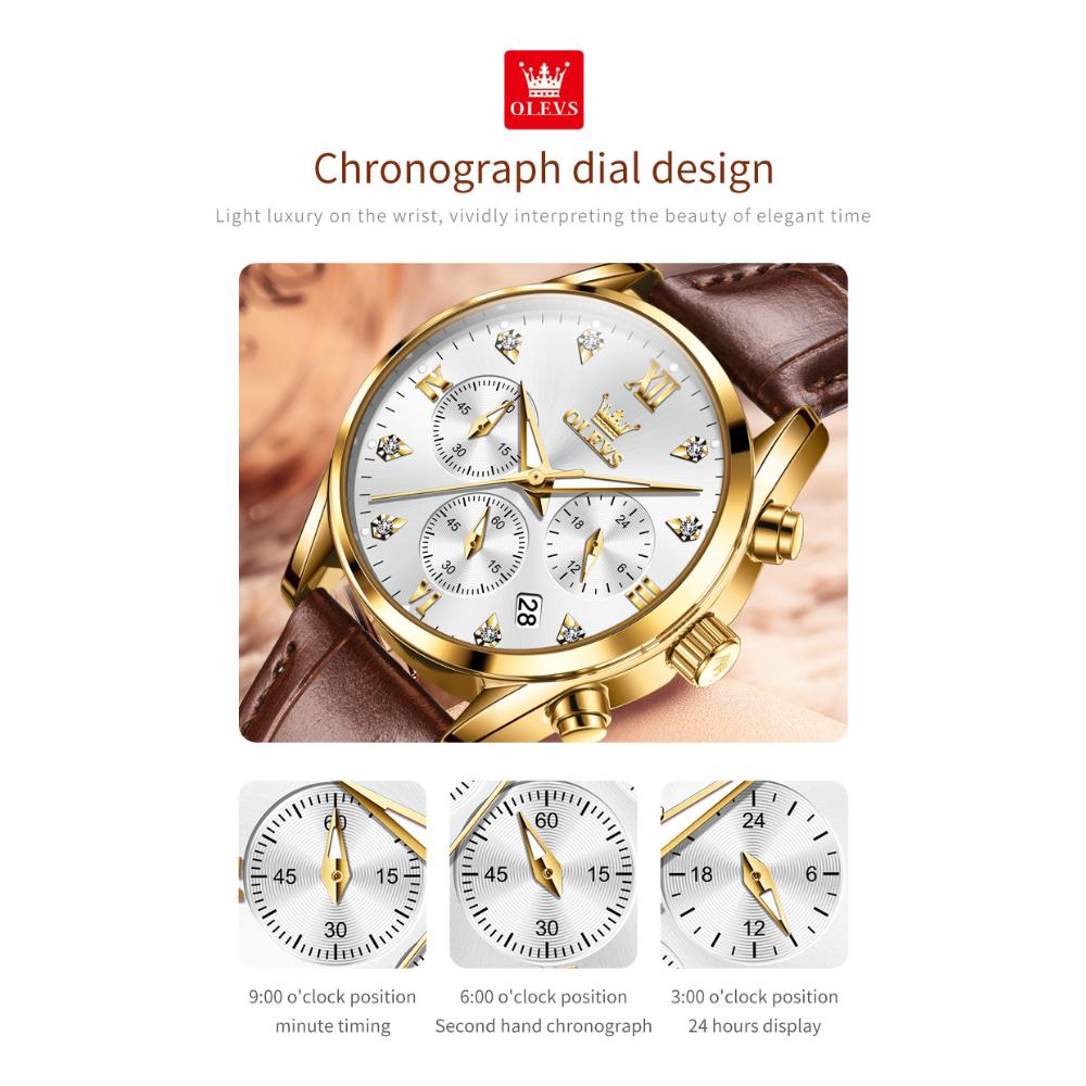 OLEVS New Watch Elegant Fashion Trend Waterproof Luminous Quartz Watch Women's Watch