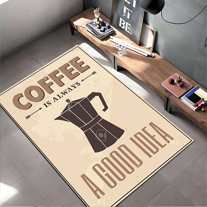 Coffee Always a Good Idea suitable as a non-slip mat for the living room or bedroom sofa