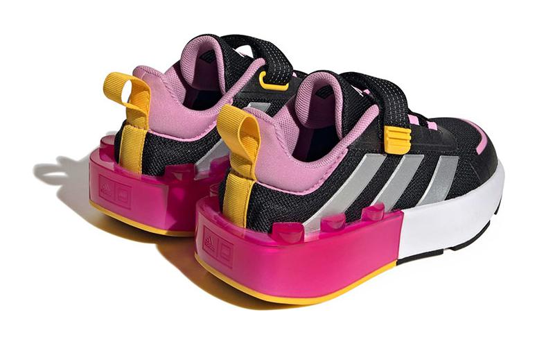 adidas Tech Rnr Нескользящие Устойчивые к истиранию Низкие Детские Тренировочные Кроссовки Черно-Бело-Красные Детские ID9525