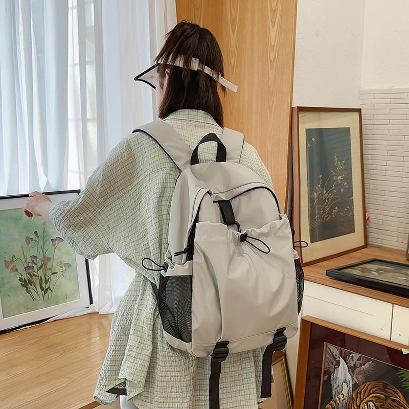 Lightweight And Simple Tooling Wind Backpack Multi-Pocket Neutral Wind Men'S And Women'S Backpack Texture Commuter Travel Bag