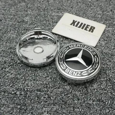 AABGU1 4 pieces 60MM Car Wheel Center Hub Caps Cover decorate Accessories For MERCEDES BENZ AMG W166 W253 X253 X205 GLC/GLE/ML-class