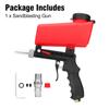 Sandblasting Gun Adjustable Portable Gravity Sand Blaster 90Psi Small Sand Blasting Machine Handheld Pneumatic Blasting Gun Set