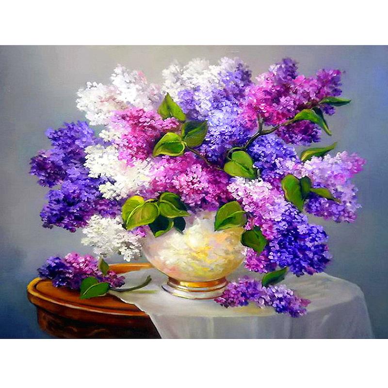 DIY цветочная 5D алмазная живопись полная круглая дрель цветок Алмазная вышивка крестиком мозаичные наборы настенное искусство домашний декор
